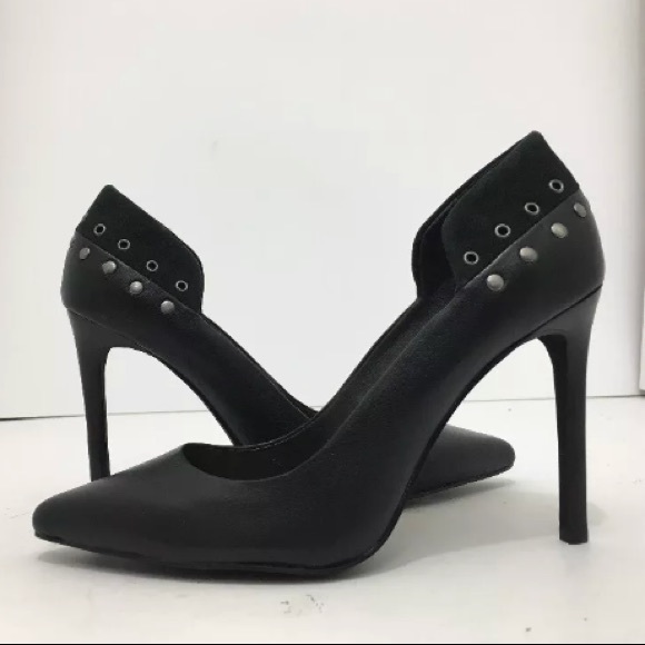 New Joes jeans Dorian black studded pumps size 8 - Picture 1 of 6
